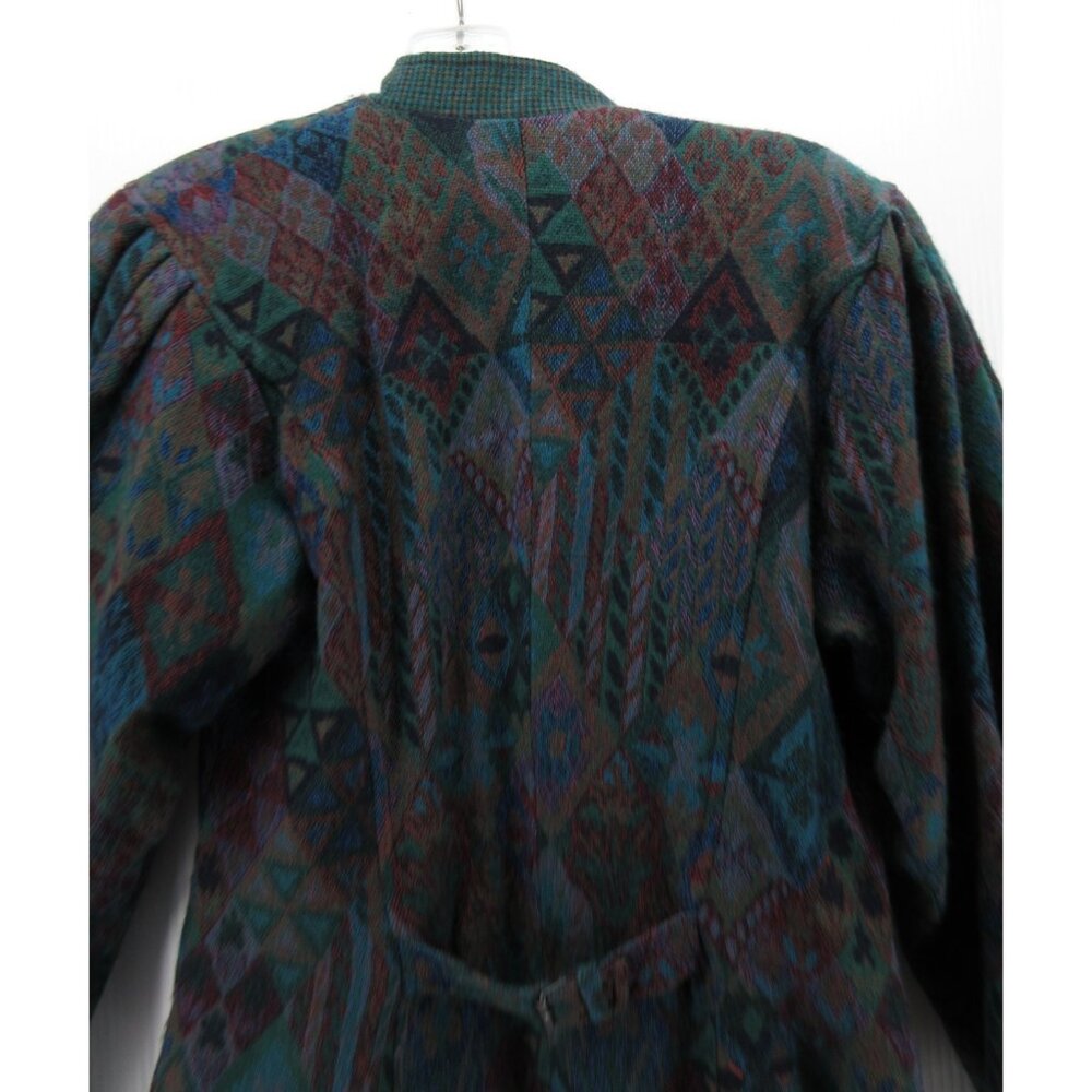 VINTAGE Geiger Blazer 38 Wool Geometric Southwestern Aztec Large - Picture 11 of 16